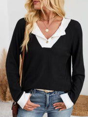 Two-Tone Raglan Sleeve T-Shirt