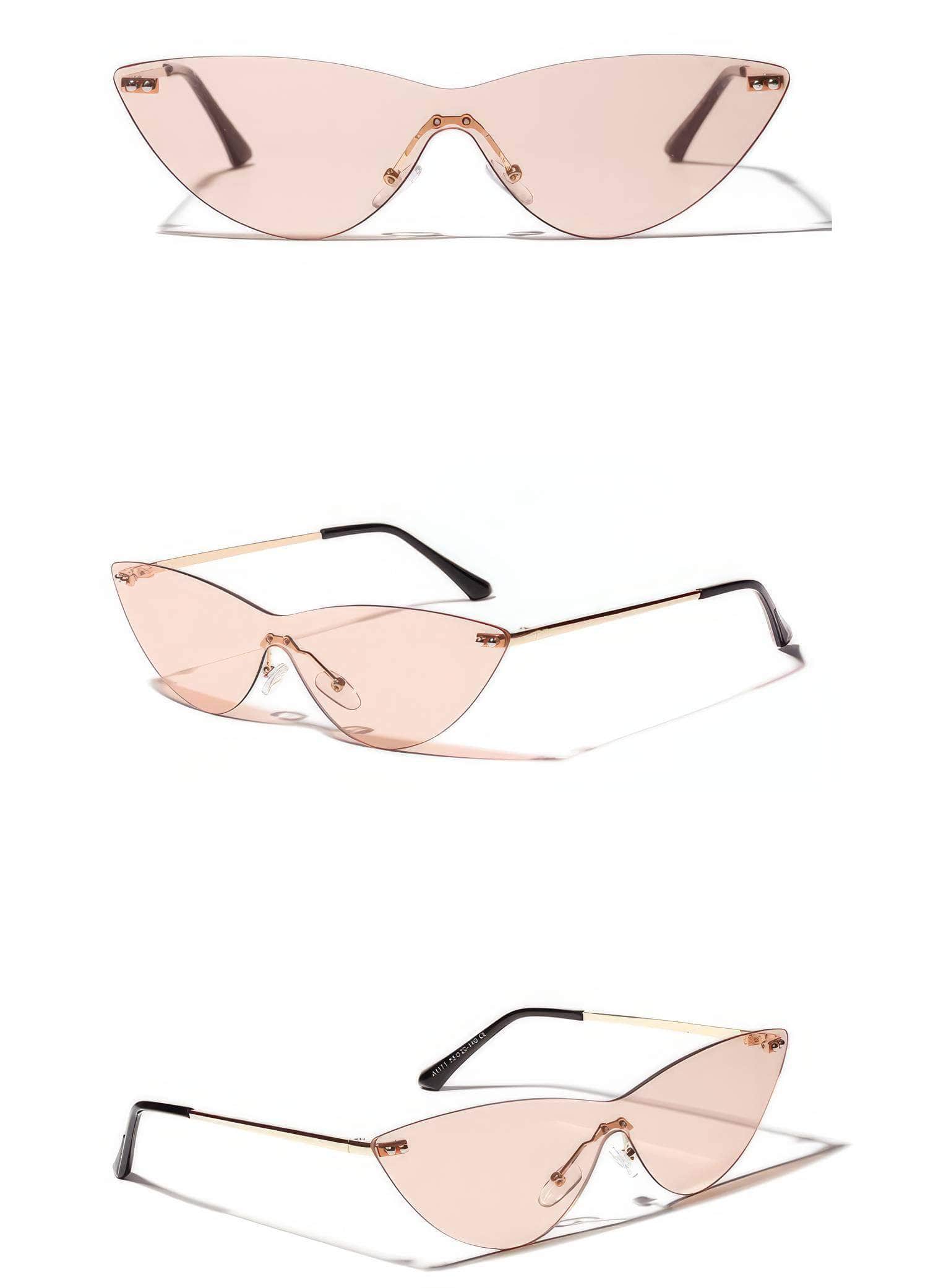 Ultra Cat Eye Sunglasses Peach/Gold / Resin