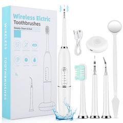 Ultrasonic Dental Calculus Remover for Teeth Cleaning and Whitening - Oral Care Scaler WHITE
