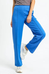 Umgee High Waisted Wide Leg Pants Sky Blue / XS