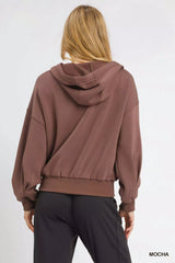 Umgee Zip-Up Fleece Hooded Jacket