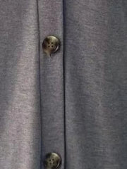 V-Neck Button Front Casual Top