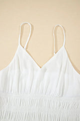 V-Neck High Waist Cami Dress