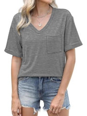 V-Neck Pocket T-Shirt