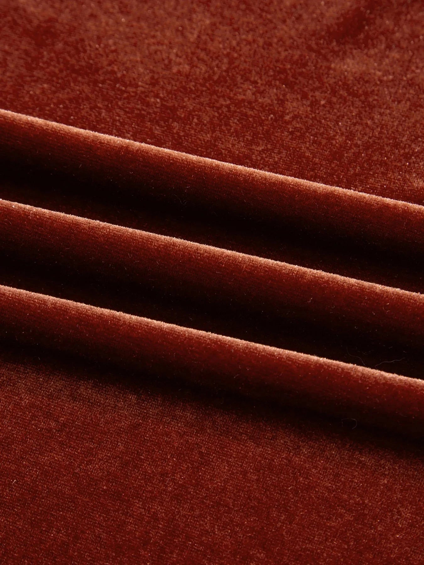 V Neck Puff Sleeve Velvet Dress