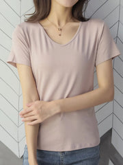 V-Neck Short Sleeve T-Shirt