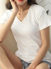 V-Neck Short Sleeve T-Shirt