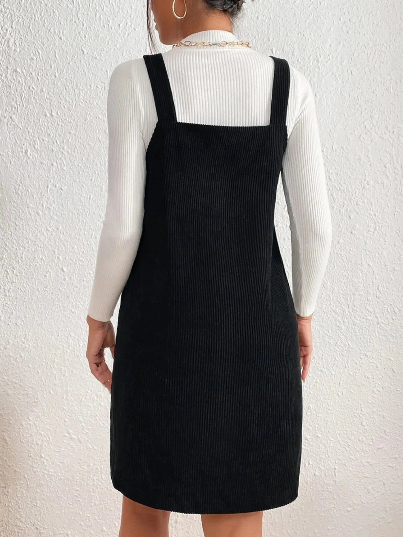 V-Neck Sleeveless Mini Dress