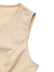 V-Neck Vest and Shorts Set