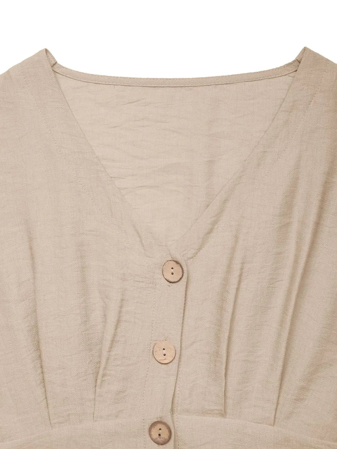 V-Neck Wide Leg Jumpsuit