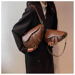 Vegan Leather Shoulder Crossbody Bag