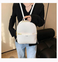 Versatile Convertible Multi-Way Faux Leather Backpack