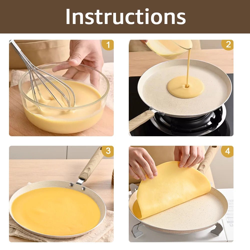 Versatile nonstick pancake skillet for cooking, and baking