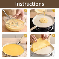 Versatile nonstick pancake skillet for cooking, and baking