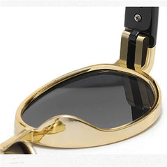 Vintage Oval Frame Sunglasses