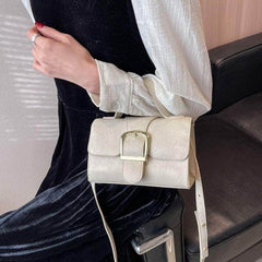 Vintage Vegan Leather Shoulder Handbag