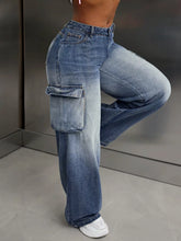 Vintage Wide Leg Cargo Jeans