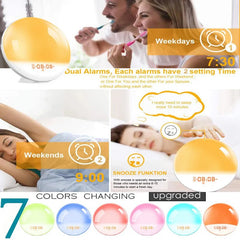 Wake Up Light Alarm Clock with Sunrise/Sunset Simulation Alarm Clock