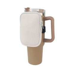 Water Bottle Pouch for Stanley Quencher Adventure D-white