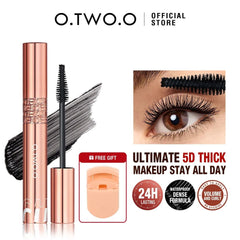 Waterproof 5D Silk Fiber Mascara: Lengthens, Non-smudge, Black, Eyelashes Extension, Lengthening Volume - Cosmetics mascara set 1 / CHINA