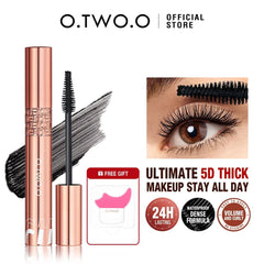 Waterproof 5D Silk Fiber Mascara: Lengthens, Non-smudge, Black, Eyelashes Extension, Lengthening Volume - Cosmetics mascara set 2 / CHINA
