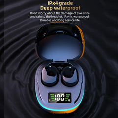 Waterproof TWS G9S Wireless Earbuds, HiFi Sound, Mic, Sports black