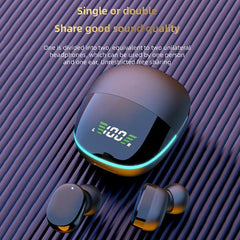 Waterproof TWS G9S Wireless Earbuds, HiFi Sound, Mic, Sports black