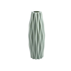 White Plastic Imitation Ceramic Vase for Home Decoration 4