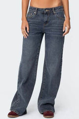 Wide Leg Jeans with Pockets