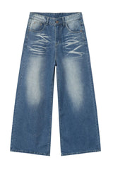 Wide Leg Jeans with Pockets Medium / S