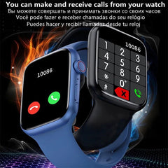 Wireless Charging, Bluetooth Calls, Custom Faces, Waterproof - Men's & Women's Sports Bracelet