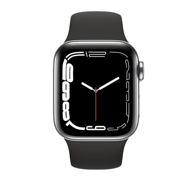 Wireless Charging, Bluetooth Calls, Custom Faces, Waterproof - Men's & Women's Sports Bracelet Black