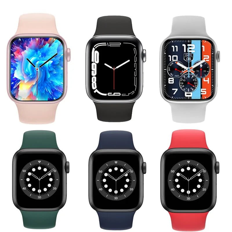 Wireless Charging, Bluetooth Calls, Custom Faces, Waterproof - Men's & Women's Sports Bracelet Red1