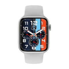 Wireless Charging, Bluetooth Calls, Custom Faces, Waterproof - Men's & Women's Sports Bracelet Silver