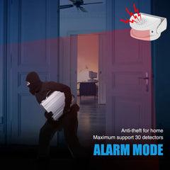 Wireless infrared chime doorbell