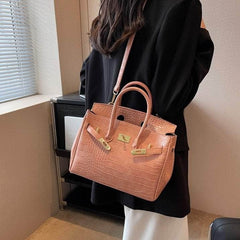 Women Crocodile Texture Handbag