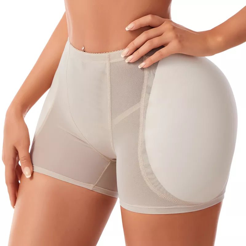 Women's Butt Lifter Panties - Enhancing Body Shaper with Hip Pads Apricot / S