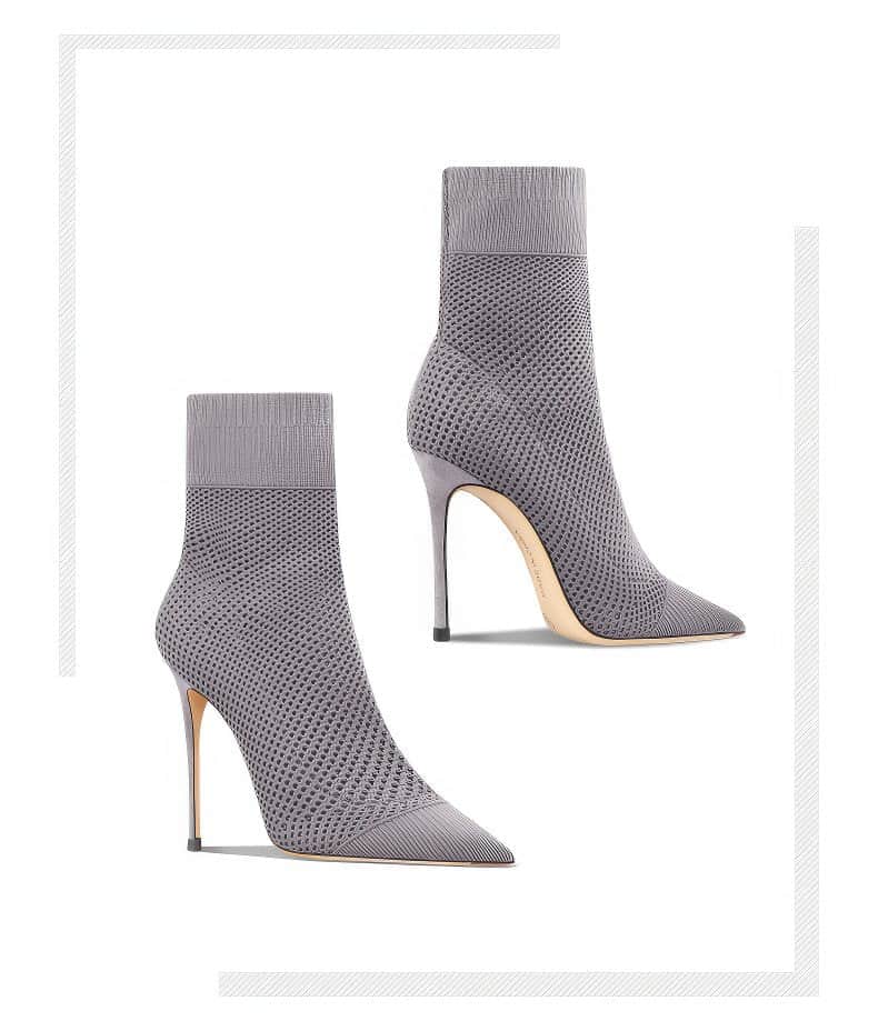 Women's Century Pointy-Toe Knitted High Heel Booties