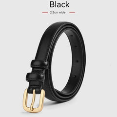 Women's Fashion Belt - Simple Korean Style for Jeans JV305-Black / 100cm
