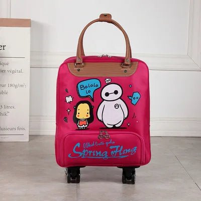 Women's Oxford Wheeled Travel Bag - Large Capacity Rolling Luggage U