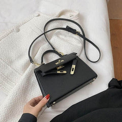 Women's Small Square Messenger Bag Black