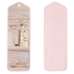 Women's Travel Jewelry Organizer Case light pink / CHINA