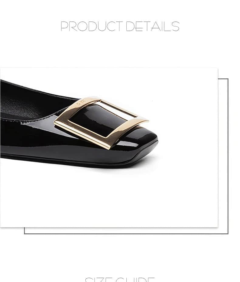 Women's Trompette Ballet Flats with Signature Buckle Detail