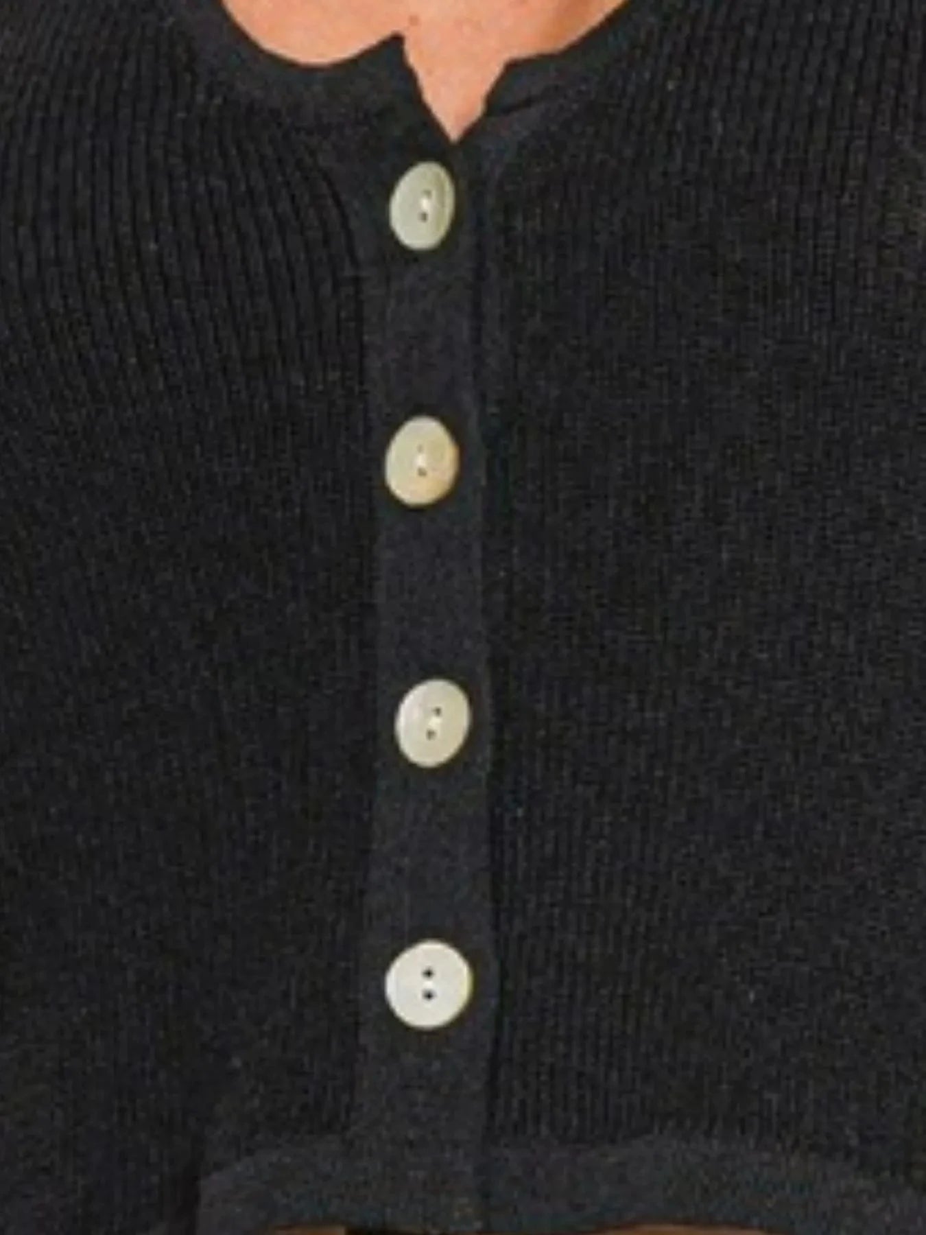 Zenana Button-up Cropped Sweater Vest