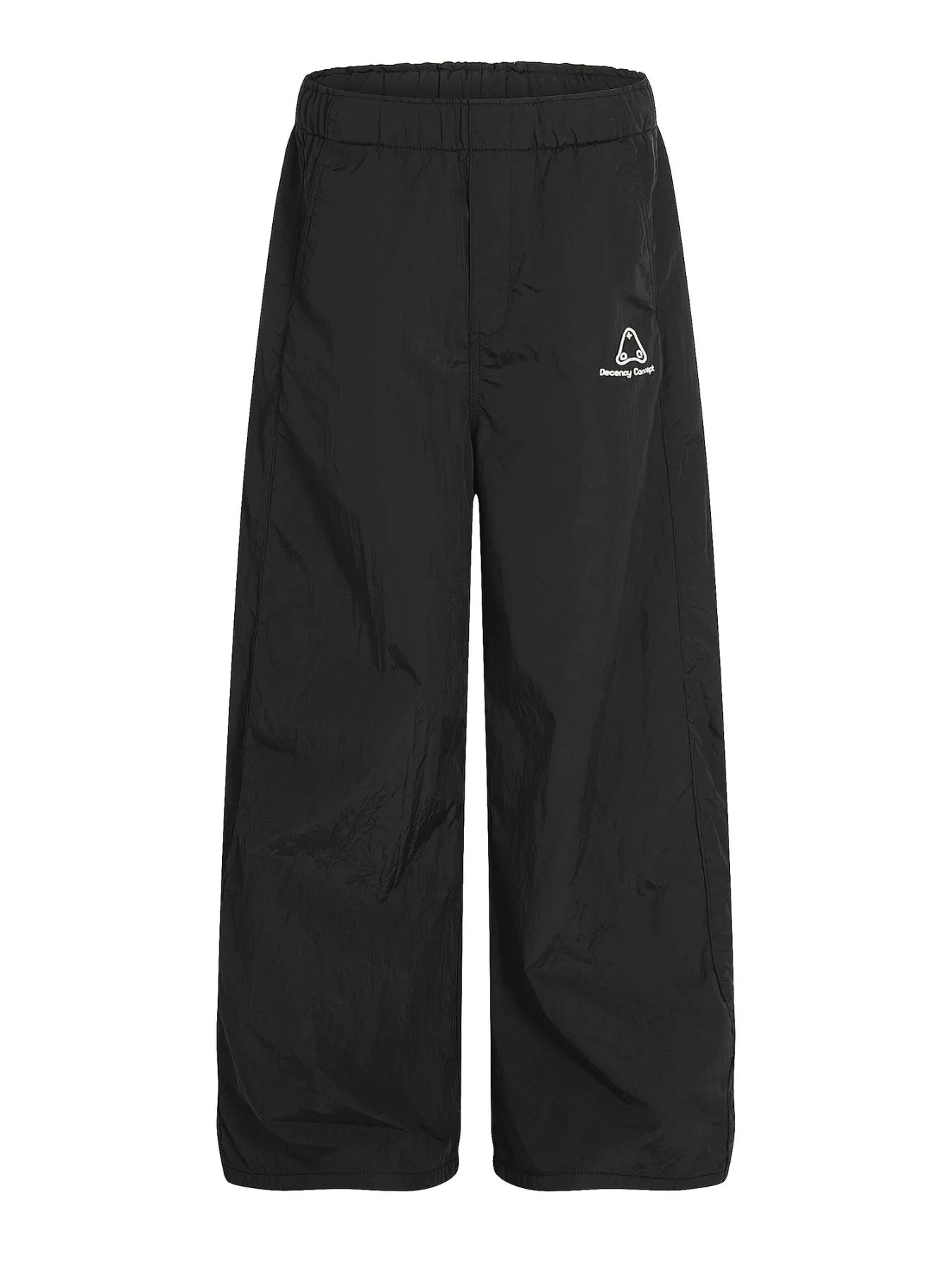 Men's casual pants with a wide leg silhouette.