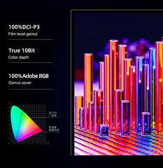 15.6/13 Inch 4K OLED Touch Screen Portable Monitor - 550Nit, USB-C, HDMI-Compatible