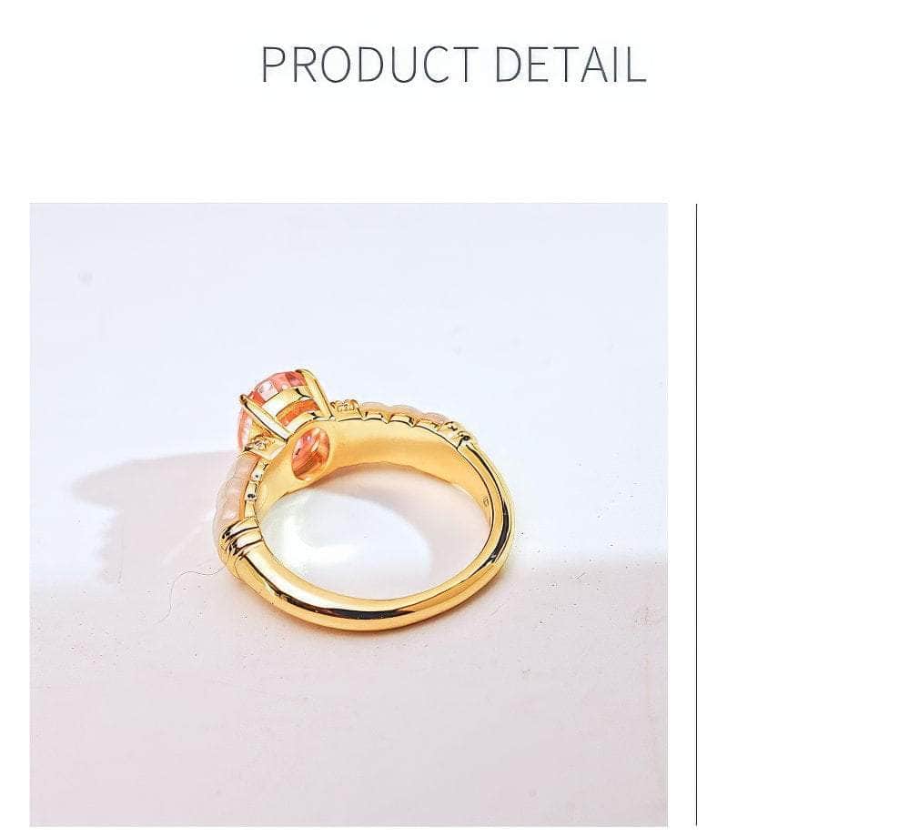 2.5ct Brilliant Oval Cut Opal Decor Lab Grown Diamond Ring