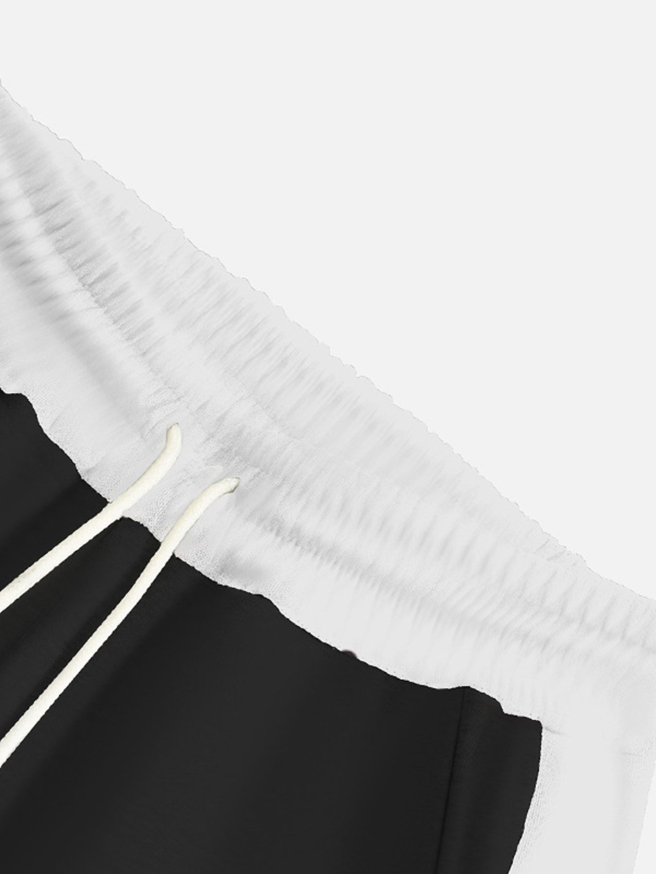 Men's contrast stripe sweatpants with a drawstring waist and pockets.