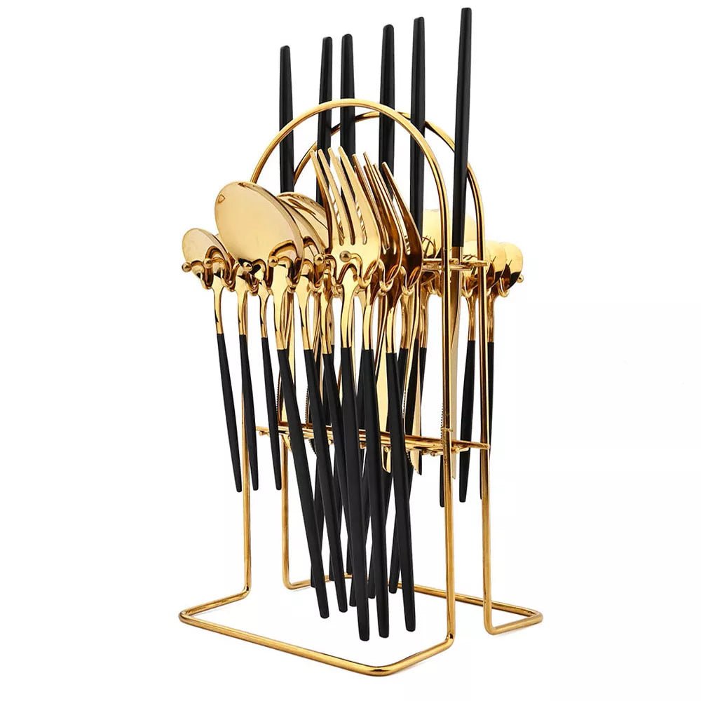 24Pcs Stainless Steel Cutlery Set