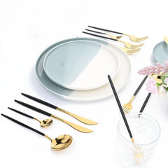 24Pcs Stainless Steel Cutlery Set